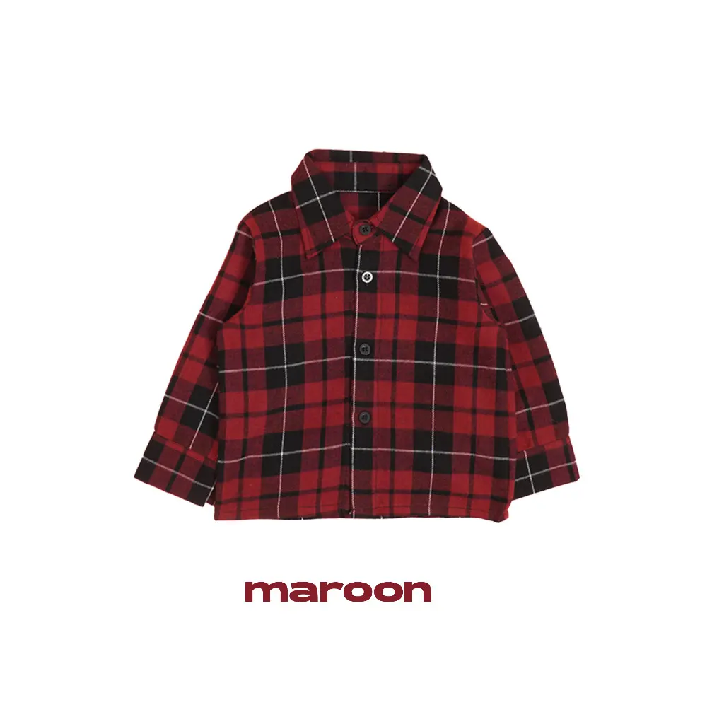 Flannel Maroon