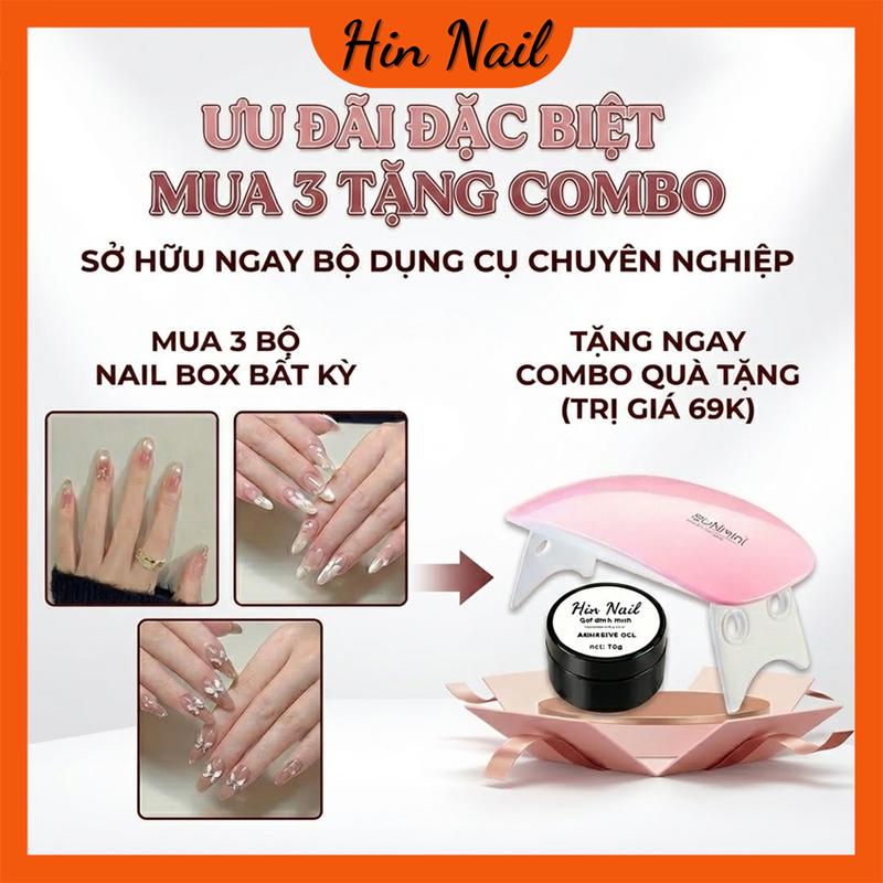  Nail Box Mắt Mèo Đính Đá Siêu Hot Hin Nail 