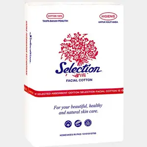 SELECTION Facial Cotton Kapas Pembersih Wajah | Kotak Bulat Round Square