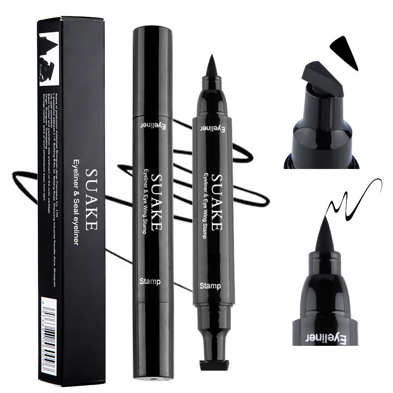 Product Introduction of 2 in1 Stamp Liquid Eyeliner Pencil Water Proof Fast Dry Double-ended Black Eye Liner Pen Make Up for Women Cosmetics 20