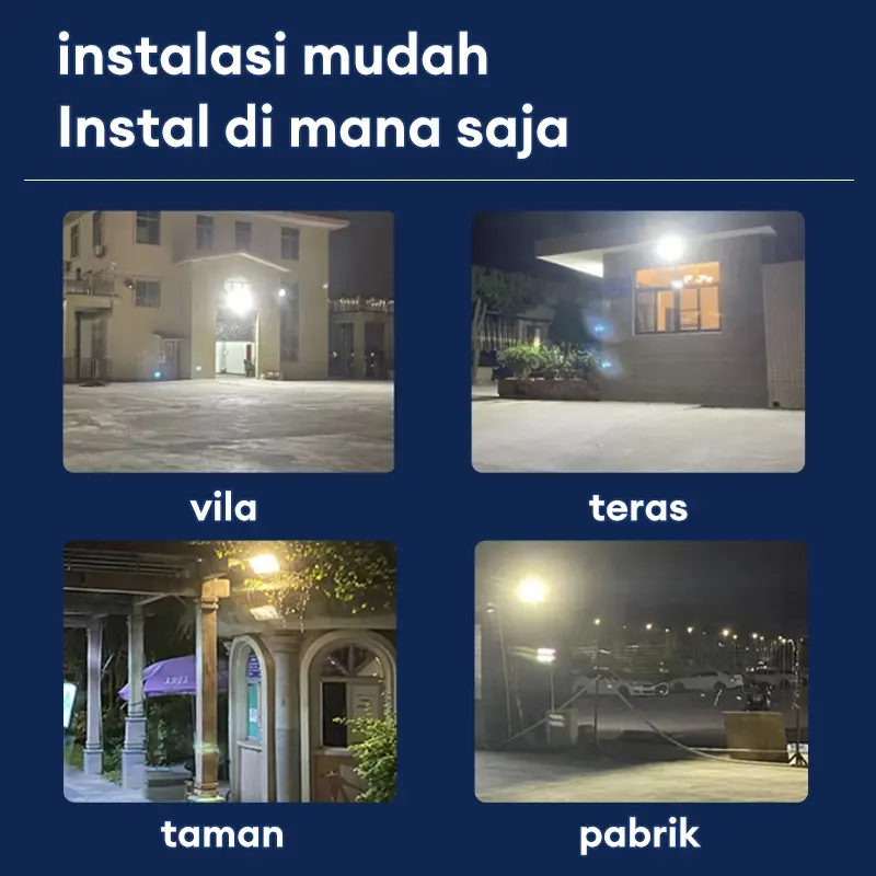 【Garansi 10 tahun】Lampu tenaga surya 【Fungsi flash】 Lampu Tenaga Matahari 1500W Ready Stock led tahan lama solar panel Lampu tempered glass lampu meja luar ruangan 8