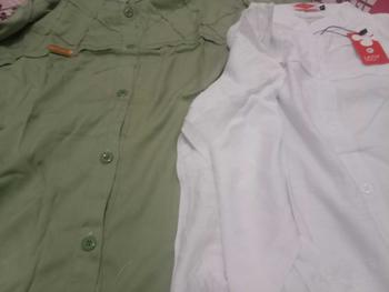 Product Review of ROSELLA BLOUSE POLO LINEN . baju Atasan Santai from d**5 1