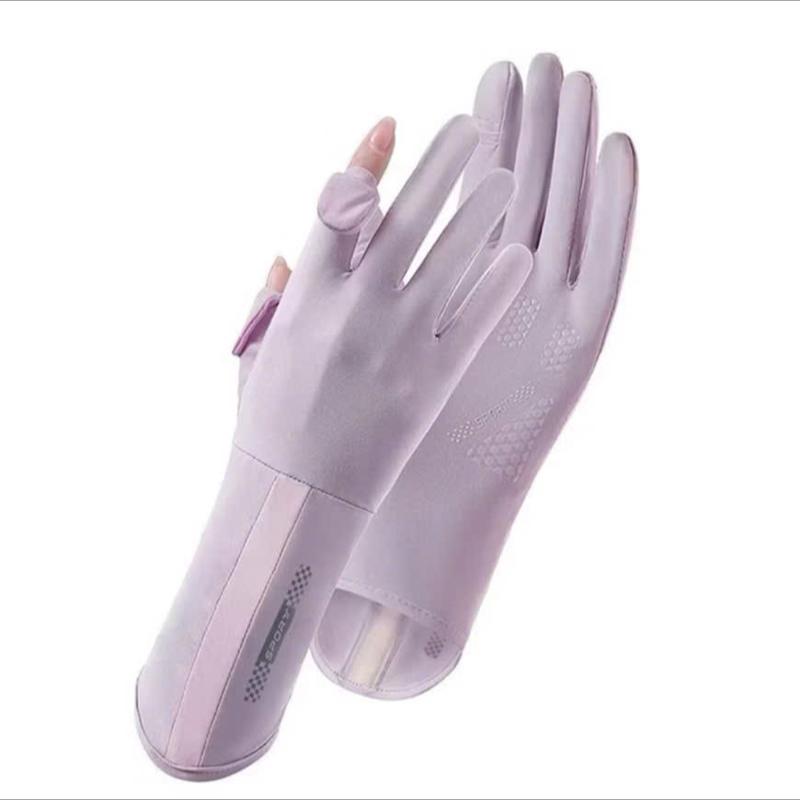Găng Tay Chống Nắng, Phong Cách Mùa Hè, Dành Cho Nữ, Lụa Lạnh Mỏng, Thícha Hợp Để Lái Xe Và Đi Xe Đạp 2