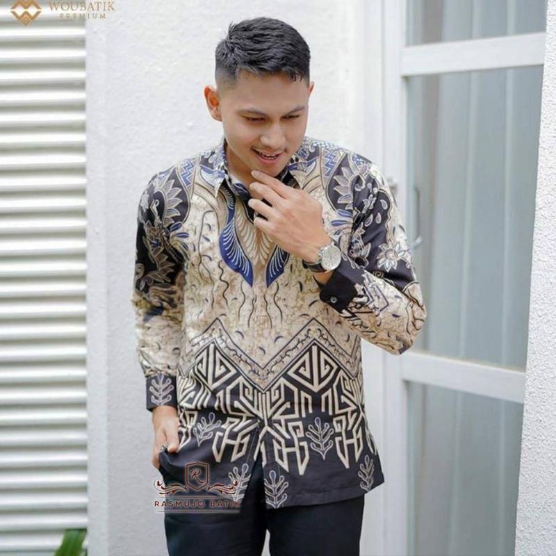 Product Introduction of Baju Kemeja Batik Pria Modern Terbaru Batik Pria Kemeja Lengan Panjang Motif Batik 2025 Batik  Pekalongan Katun 37