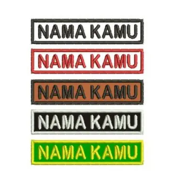 promo !!! Bordir Custom Nama bordir Untuk Seragam Sekolah Satu Hari Jadi Langsung Di Kirim [Bisa Requst Nama] Insyaallah amanah
