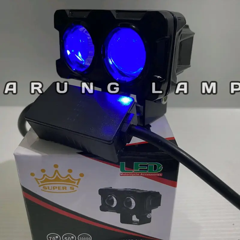 Lampu Tembak Laser 2 Mata Super S D2 Devil CS 1061 Waterproof 20Watt Ada Kotak Driver/Ballast 2