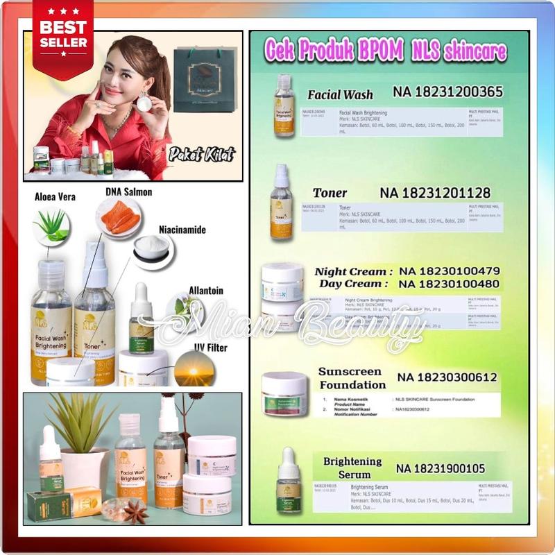 Product Introduction of Paket Glowing NLS Skincare BPOM Original NLS Glow Mencerahkan Wajah Kusam Berminyak Flek Hitam Jerawat Penuaan Dini 1