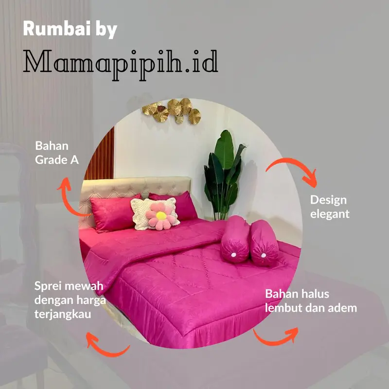 Bedcover Set Sprei Tinggi 20cm Embose Seprei Hotel Single Queen King Size Dan Superking Adem Lembut Satu Set Sarung Bantal dan  Guling Kain Katun Disperse Bisa Dicuci Bebas 4