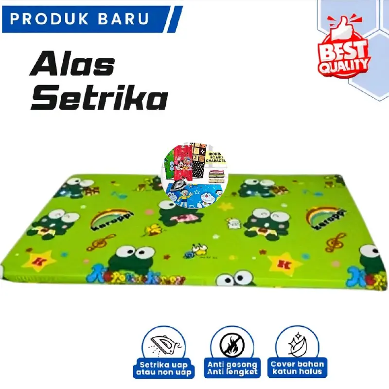 Alas Setrika Portable Alas Gosok Setrika anti  panas Dan lengket ukuran 90x50 Cm 2