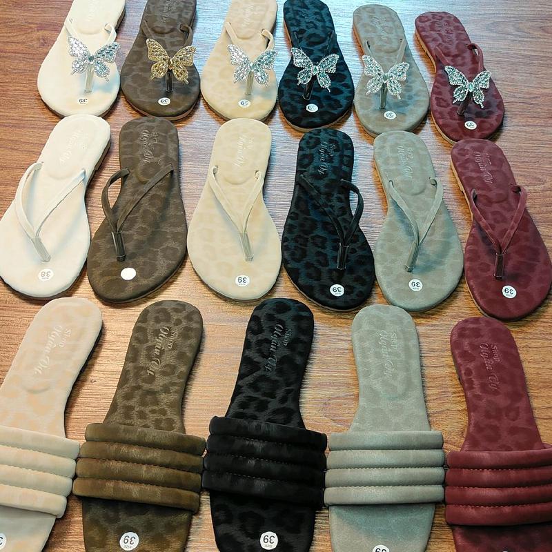 100k 2đôi Dép Kẹp quai da xinh mã BBBB ( chuẩn sezi ) mã BBBB kẹp Bướm 70k 1đôi