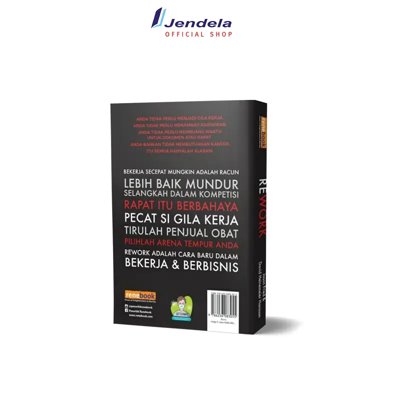 Buku Bisnis  Rework Ubahlah Cara Kerjamu Selamanya by Jason Fried, David Heinemeier Hansson - Reneturos 2