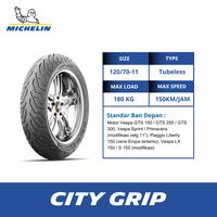Gambar Ban Motor Michelin City Grip 100-90 R12 Tubeless - Scooter Vespa dari Ban Motor Michelin Kota Bekasi 2 Tokopedia