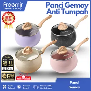 [AF] Panci MPASI Gemoy Panci Aladin 16 Cm Anti Lengket Tutup Kaca Cookware Beige Susu MPASI Rebus Alat Dapur Masak Gemoy Kitchenware