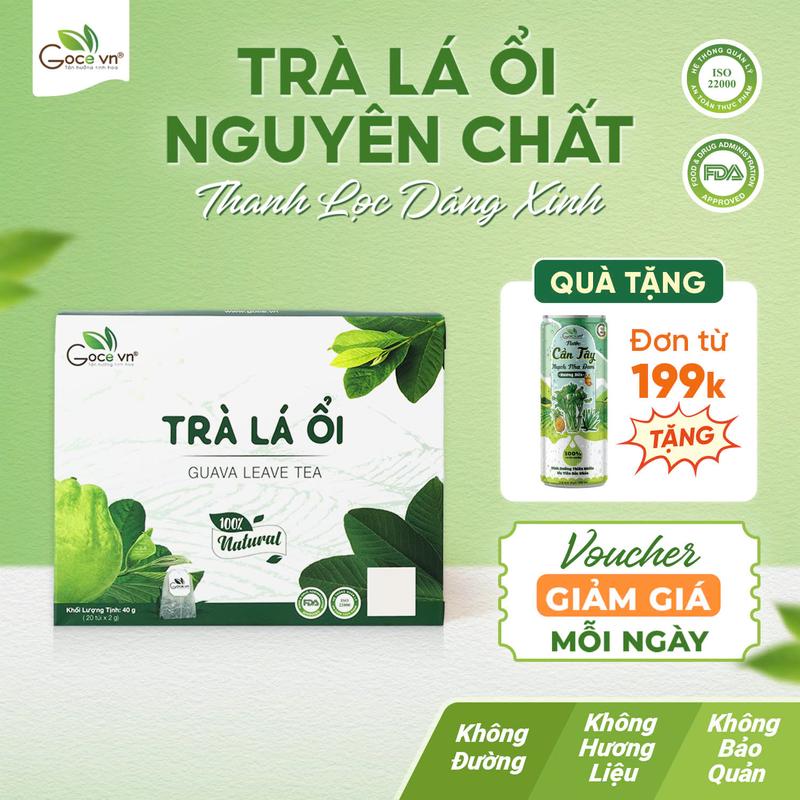 Trà lá ổi túi lọc Goce - 40g 20 túi x 2g - Nước Trà Tea