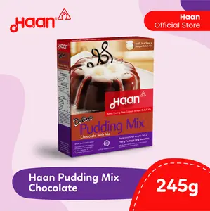 HAAN DELIMA PUDDING CHOCOLATE 245gr - BAKING PREMIX FLOUR