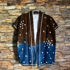 Size M - Dien By Dinar Kimono Outter Tenun Ikat Shibori 03