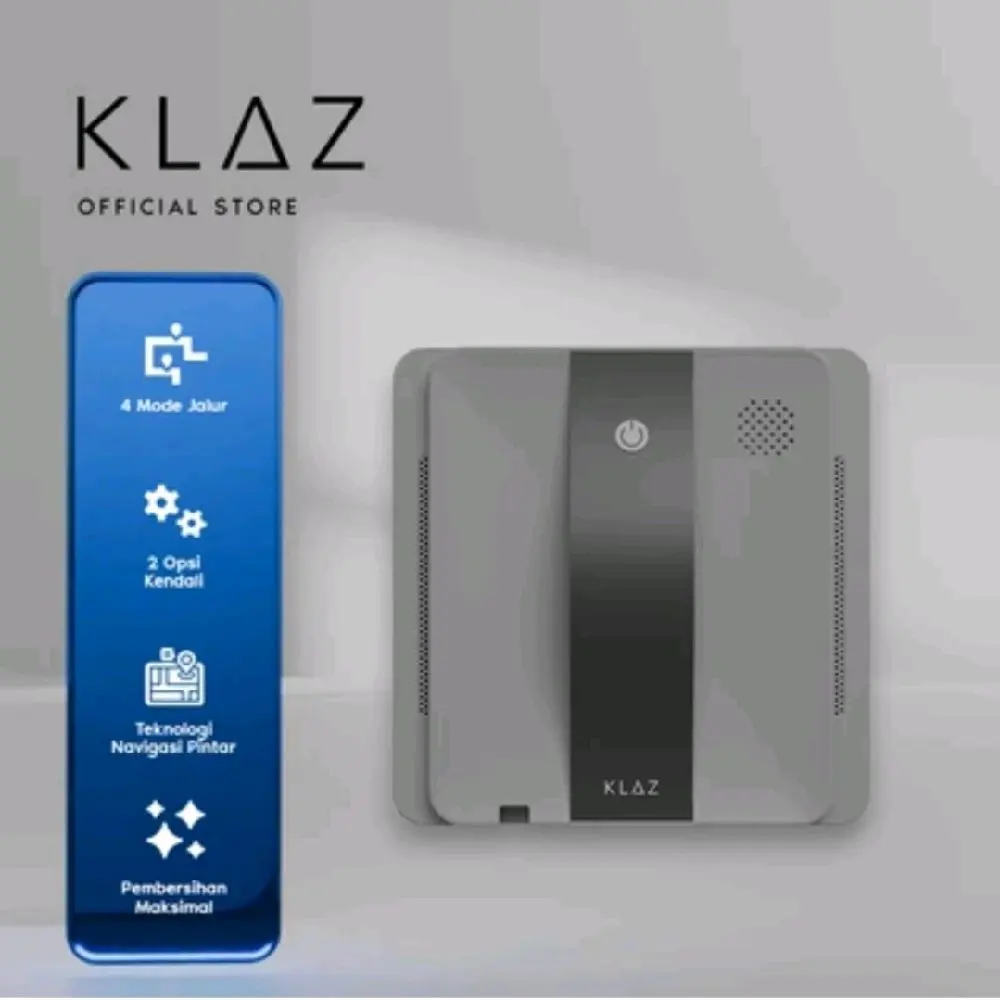 Klaz Pembersih Jendela Robotik Dengan 4 Spray Pro Wr1 - Hitam/Abu-Abu