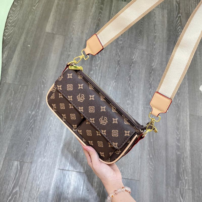 Túi Xách Nữ, 2 Túi Nhỏ, Chất Liệu Da, Dành Cho Nữ, Size 25 %1102&99045N_T #C70 Bag Đeo Vai 7