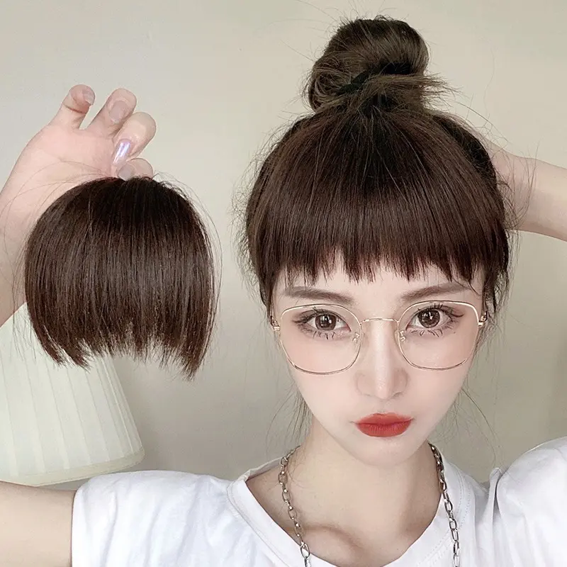 Poni Tebal / Hairclip Poni Depan Poni Palsu KOREA / Poni depan korea Poni Clip Hairclip Poni Tipis Palsu Korea Human Hairclip Poni Extension / rambut poni palsu / poni hair clip SH U46