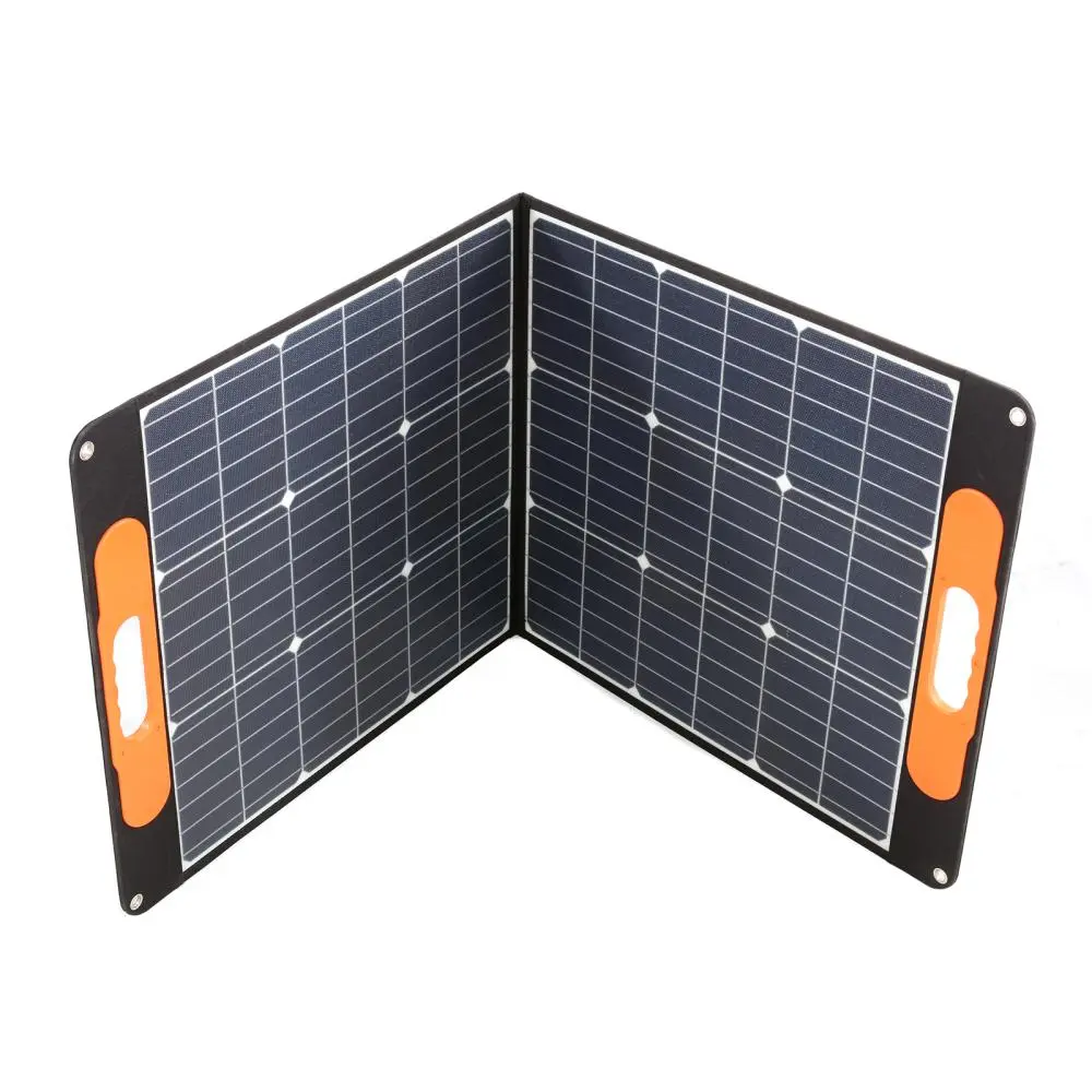 100W Portable Solar Panel Emergency Generator Off Grid RV Home Solar Folding Sunpower Panel System Free Electricity Generator