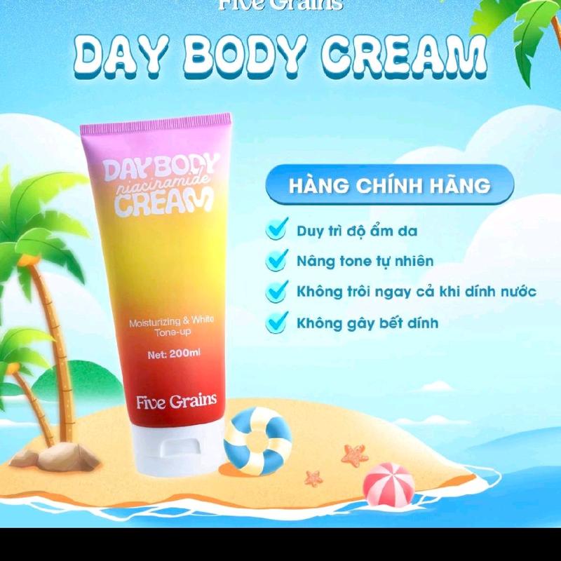 Five Grains Kem Dưỡng Thể Ngày Day Body Cream 200ml - Duy Trì Độ Ẩm Da & Nâng…