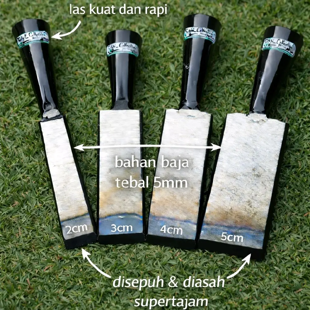 tatah kayu 1set 1,2,3,4,5cm bahan baja asli/pahat kayu / alat pertukangan 1 set