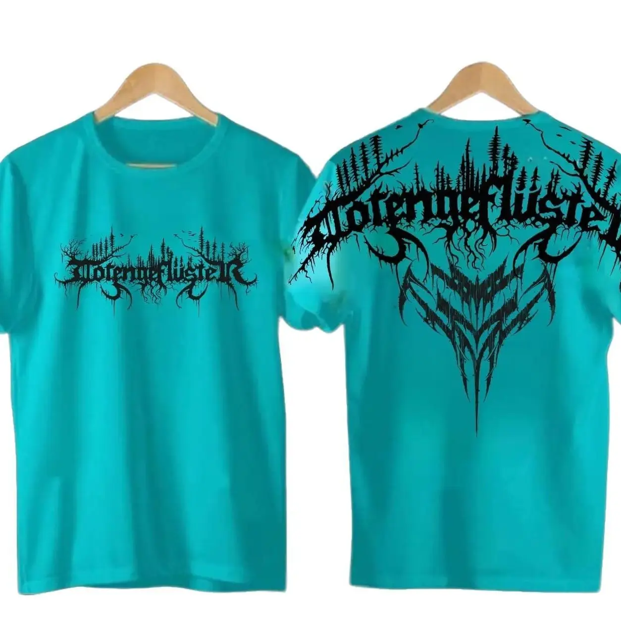 T-Shirt Distro Pria Reguler Motif Sablon Metal Katun Combad - Combed, Oblong Baju Atasan Cowok