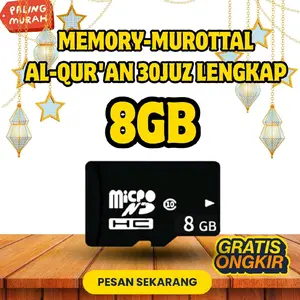 MEMORI 8GB ISI MUROTAL AL-QUR'AN 30 JUZ LENGKAP