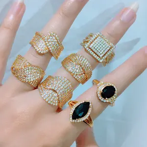 Cincin dewasa cincin permata motif terbaru anti karat-BESTJEWELRY