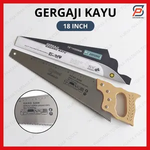Gergaji Kayu 18 Inch Potong Kayu Gergaji Gorok 18" Gagang Kayu Hand Saw Oxford