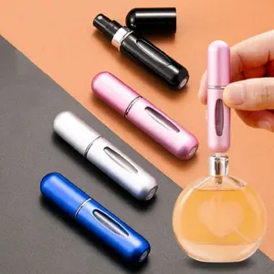 BOTOL PARFUM MINI 5ML TRAVEL ALUMINIUM BOTOL SPRAY REFILLABLE / PARFUME REFIL MINI 5 ML HIGH QUALITY