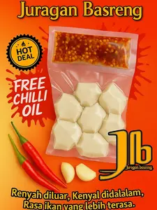 BASRENG MENTAH KUALITAS PREMIUM ISI 7 BUTIR JURAGAN BASRENG PLUS BONUS ChiliOil 20gr Cemilan Goreng (chili oil packing terpisah lebih aman)