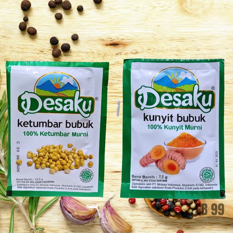 DESAKU KETUMBAR DAN KUNYIT BUBUK PER RENCENG ISI 12 0