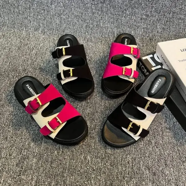 Sandal Wanita Slop Platform Lotso Wedges Original Flat Perempuan 0