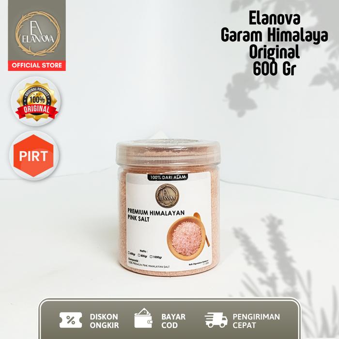 Gambar Elanova Garam Himalaya Original 600 gr Himalayan Pink Salt dari ElanovaStore Kota Bekasi Tokopedia