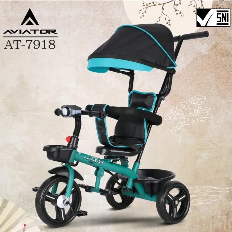 Stroller Sepeda Anak Roda Tiga Aviator AT-7918 Tricycle AT7918 AT 7918 5