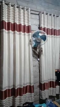 Product Review of gorden jendela rumah bahan blackout semi bludru motif embos model smokring from j**y 0