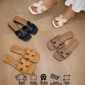 BREVINNI Kyra Sandal Heels || Sendal Block Heels Wanita || Sandal Wanita || Sandal Kulit Jeruk || Sandal Selop || Sandal Premium Wanita || Sandal H || Sandal Wanita Kekinian || Sandal Aesthetic || Sandal Wanita Terbaru