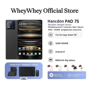 【Sarung Tablet Gratis】Tablet PC Asli Baru Pad7S 11.6Inci 16GB RAM 1TB ROM Android 11 Layar Definisi Tinggi WiFi 4G Dual SlM Garansi Resmi Tablet Android Hot Sale