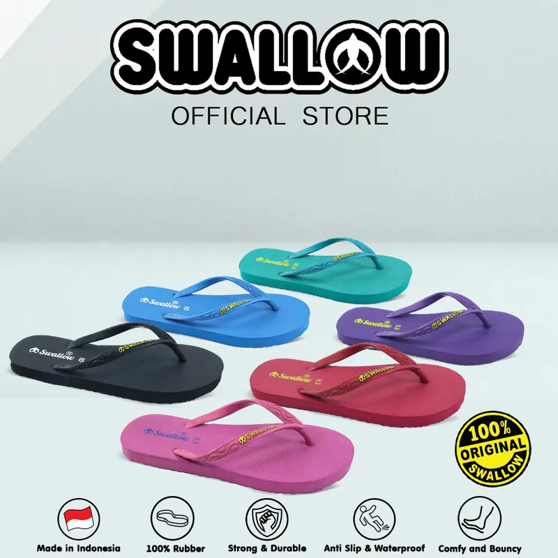 Swallow Sandal Jepit Nice - Sandal Jepit Karet Wanita Dewasa Anti Slip 0