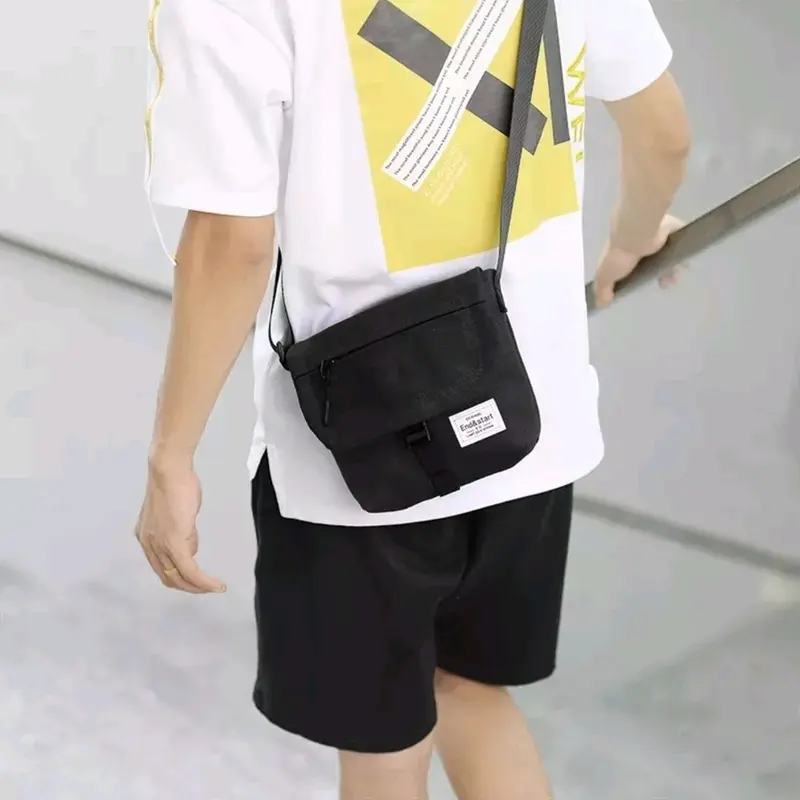 Tas Selempang Pria Kanvas Fashion Kerja Tas Kantor Tas Sekolah Canvas Cowok 2