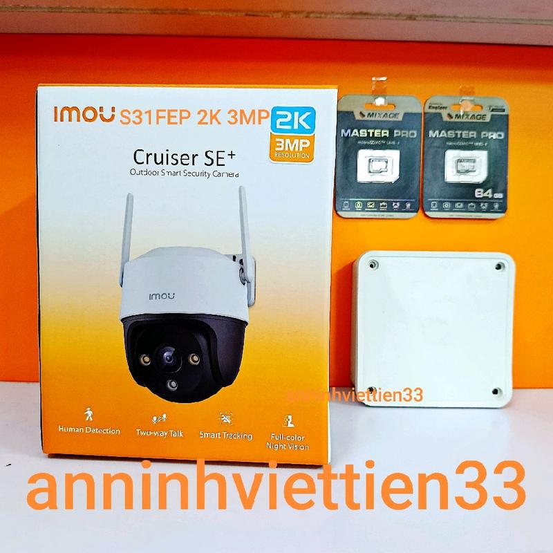 Camera IP WIFI IMOU Cruiser SE S31FEP 3MP, đàm thoại 2 chiều, hỗ trợ phát hiện con người/chuyển động camera  imou cruise báo ngoài trời life