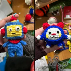 hidden craft | Hikun Woopy Truz Kepala Keychain Rajut Amigurumi