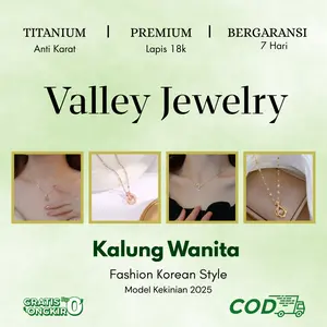 VALLEY •  Kalung Wanita • Korean Jewelry Bahan Titanium Untuk Wanita Anti Luntur