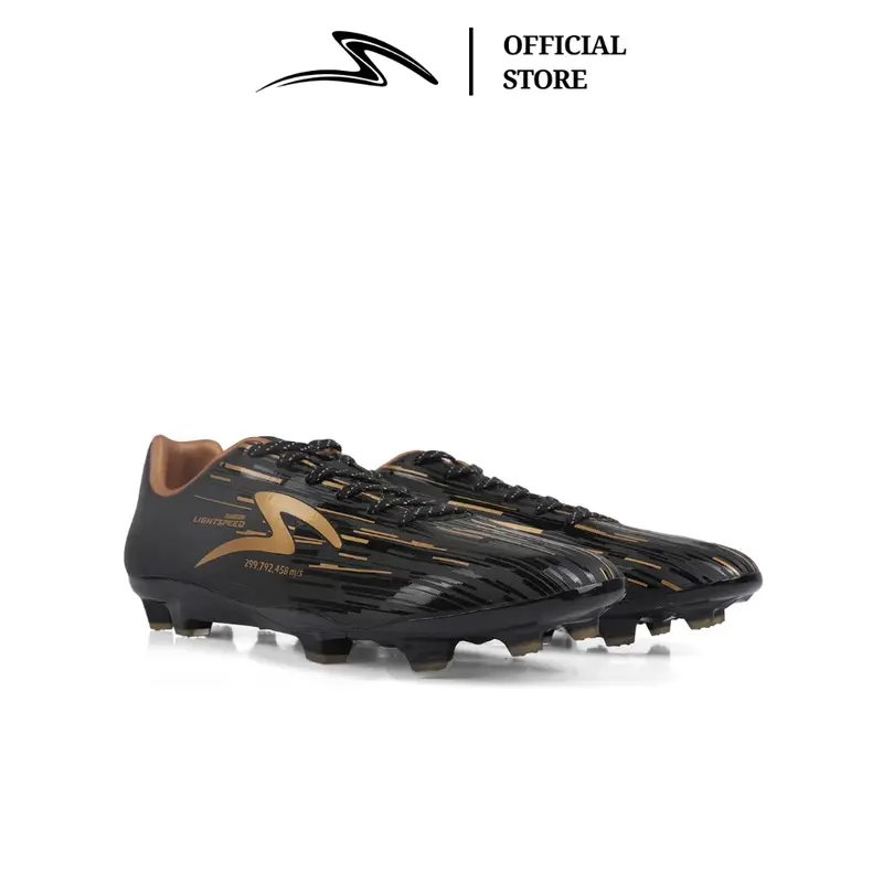 SPECS SEPATU SEPAK BOLA LIGHTSPEED REBORN FG BLACK PALE GOLD SPE1010209 5