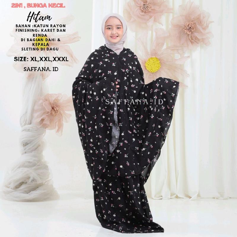 Mukena Anak 2in1 usia 7-15 Tahun Rempel Rayon Motif Pita 3
