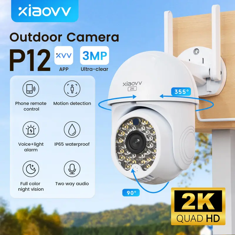 3mp Xiaovv Outdoor Ptz Camera 2k XIAOVV XVV-3630S-Q1 2K INDOOR 355
