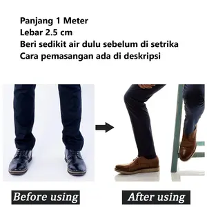 TaffHOME Pemendek Penambal Celana Self Adhesive Pants Shorten Paste Iron 1 Meter - L-103