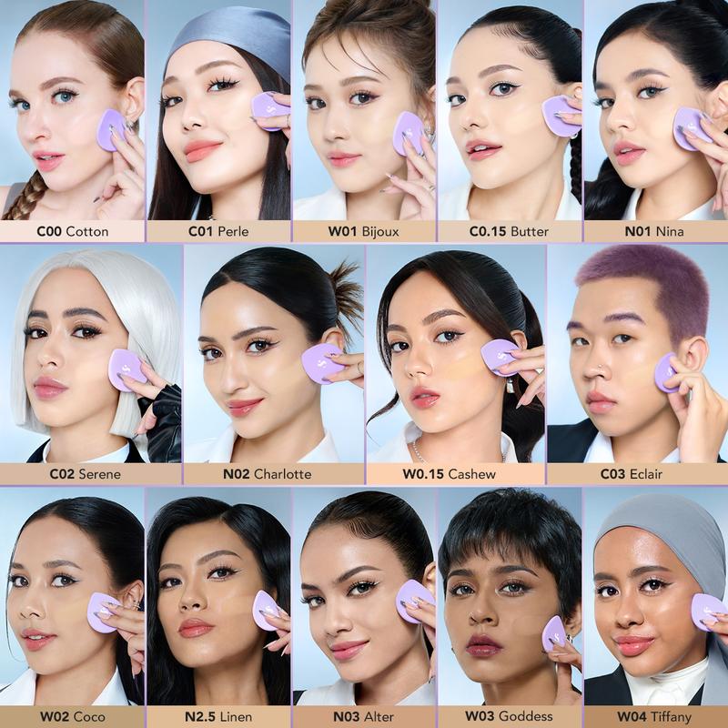 SOMETHINC Copy Paste COVERBLUR Powder Foundation 12g | Two Way Cake [free peeling serum] 4