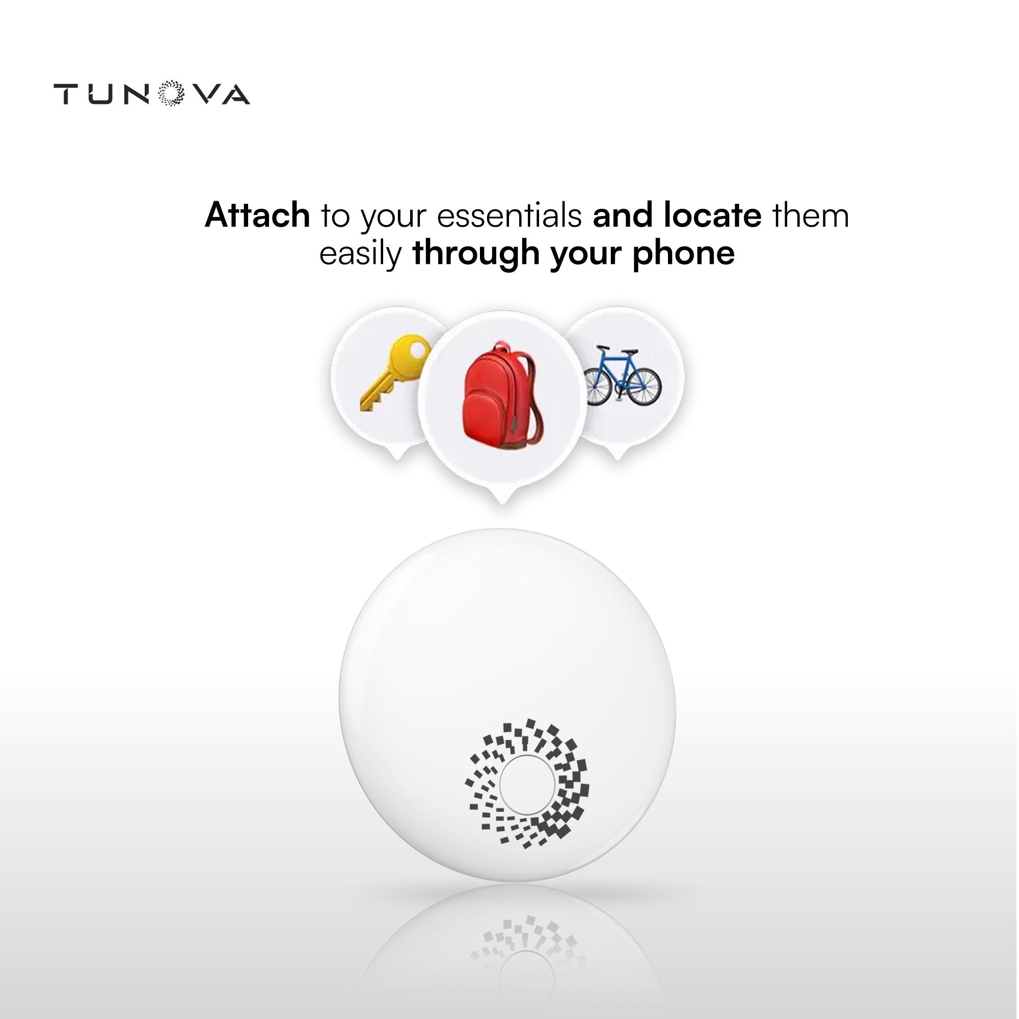 TUNOVA Tinkle01 AirTag dengan Dukungan Suara Balasan Kompatibel dengan Apple Find My Baterai Tahan 12 Bulan Ultra-Light 7g Garansi 2 Tahun